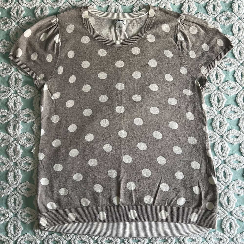 Adorable Old Navy polka dot sweater